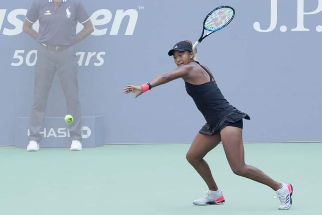 tennis serve - tennis player doing backswing
